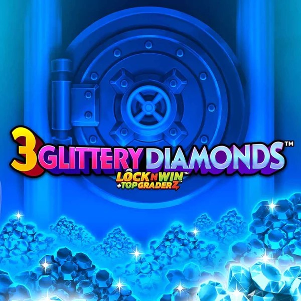 3 Glittery Diamonds logo – Slots by PearFiction Studios at Morospin Casino