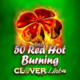 50 Red Hot Burning Clover Links casino game by Novomatic – featured logo at Morospin Casino