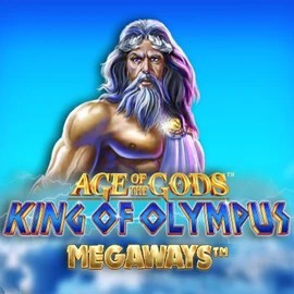Age Of The Gods: King of Olympus Megaways slot logo by Origins at Morospin Casino