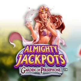Almighty Jackpots: Garden of Persephone slot logo by Novomatic at Morospin Casino