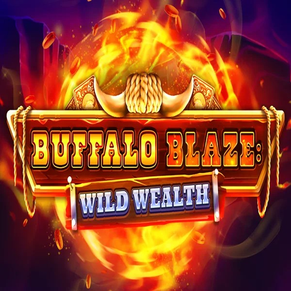 Buffalo Blaze Wild Wealth online game logo by OctoPlay on morosspin.com