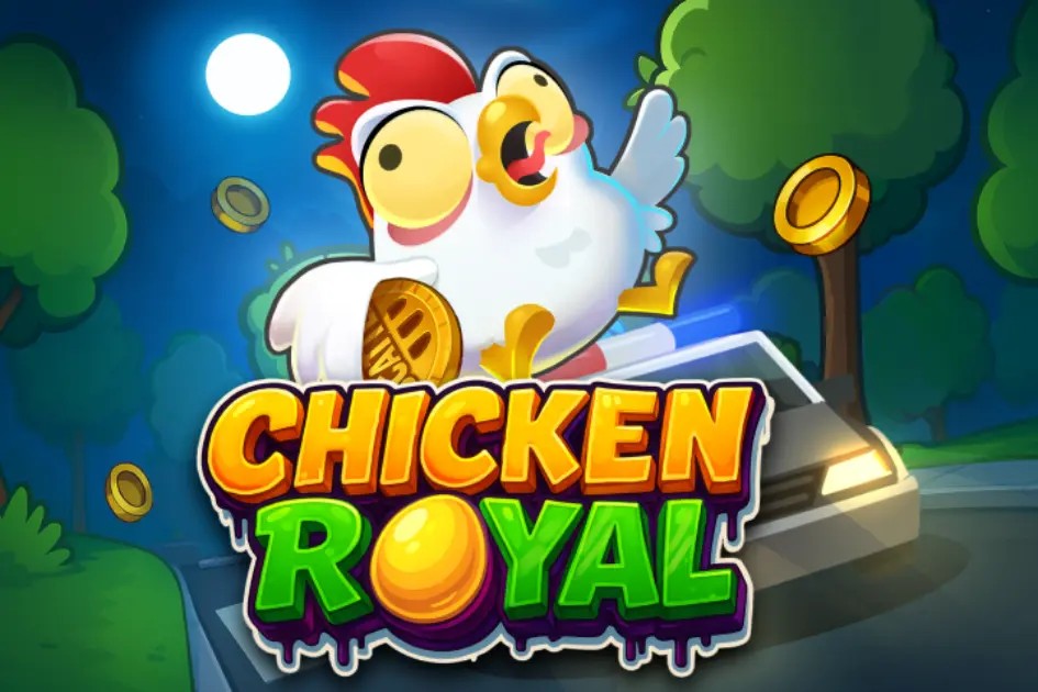Chicken Royal slot logo by InOut at Morospin Casino