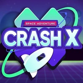 Crash X logo by Turbo Games at Morospin Casino