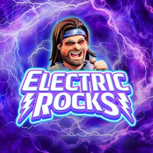 Electric Rocks logo by Inspired Gaming at Morospin Casino