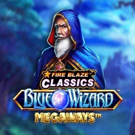 Enjoy Fire Blaze Blue Wizard Megaways by Rarestone Gaming – logo hosted on morosspin.com