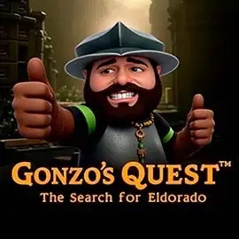 Gonzo's Quest slot icon by NetEnt, available at Morospin Casino