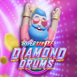 Hyper Strike Diamond Drums logo – Slots by Gameburger Studios at Morospin Casino