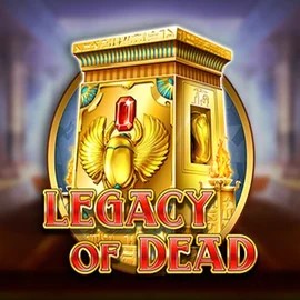 Official Slots logo: Legacy of Dead by Play'n GO at Morospin Casino