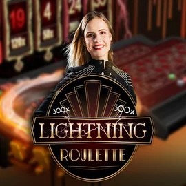 Official Live Casino logo: Lightning Roulette by Evolution at Morospin Casino