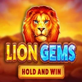 Lion Gems Hold and Win slot visual from Playson available on morosspin.com