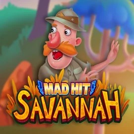 Mad Hit Savannah slot logo by RubyPlay at Morospin Casino