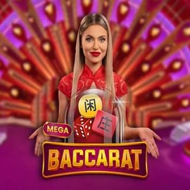 Mega Baccarat by Pragmatic Play, showcased at morosspin.com – game logo