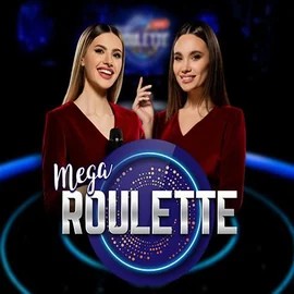 Mega Roulette online game logo by Pragmatic Play on morosspin.com