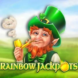 Rainbow Jackpots by Red Tiger Gaming, showcased at morosspin.com – game logo