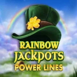 Rainbow Jackpots Power Lines by Red Tiger Gaming, showcased at morosspin.com – game logo