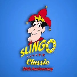 Slingo Classic 20th Anniversary by Slingo, showcased at morosspin.com – game logo