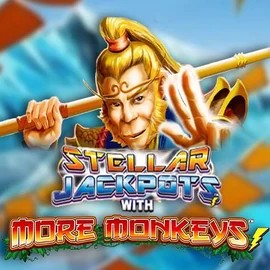 Official Jackpots logo: Stellar Jackpots with More Monkeys by Lightning Box Game at Morospin Casino