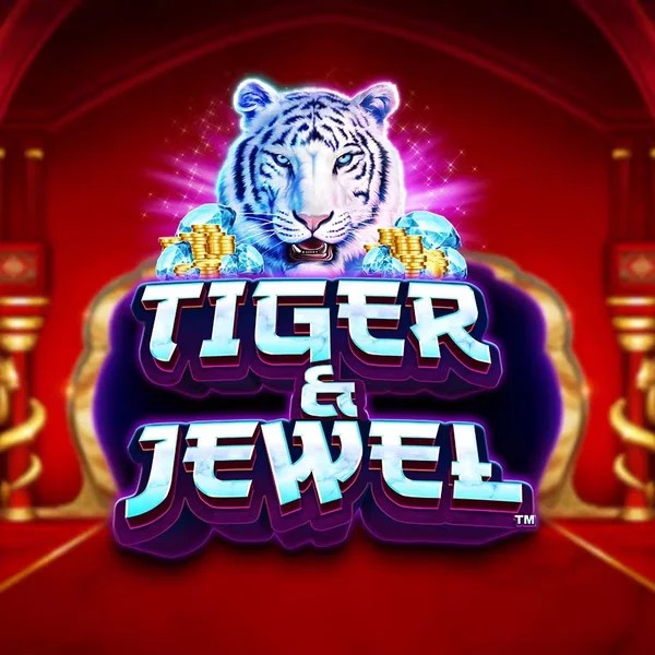 Slots logo of Tiger and Jewel from Greentube at Morospin Casino